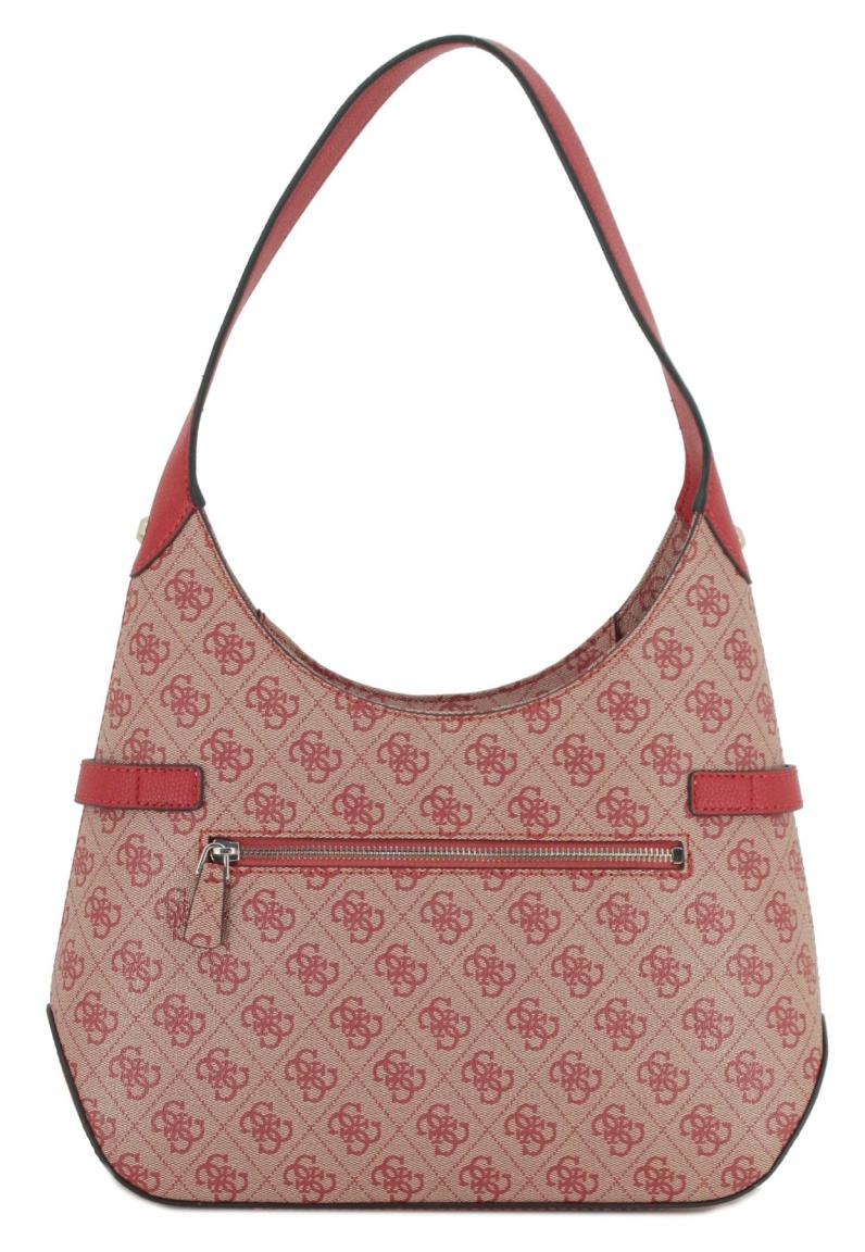 Red Logo Bucketbag Guess Zadie Logo Markenprint  