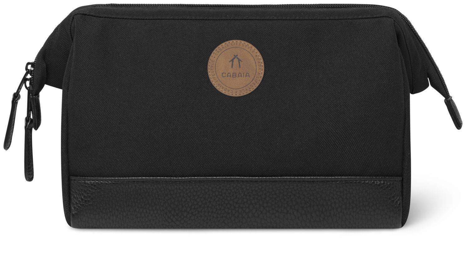 Reiseetui Berlin schwarz vegan Cabaia Travel Kit Reißverschluss