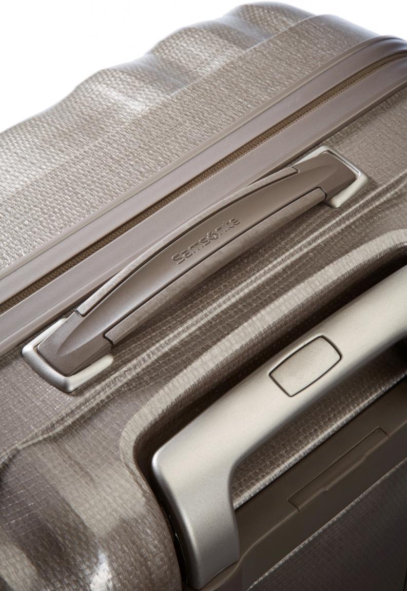 Reisekoffer Hartschale Samsonite Lite-Cube Spinner 68cm Ivory Gold 