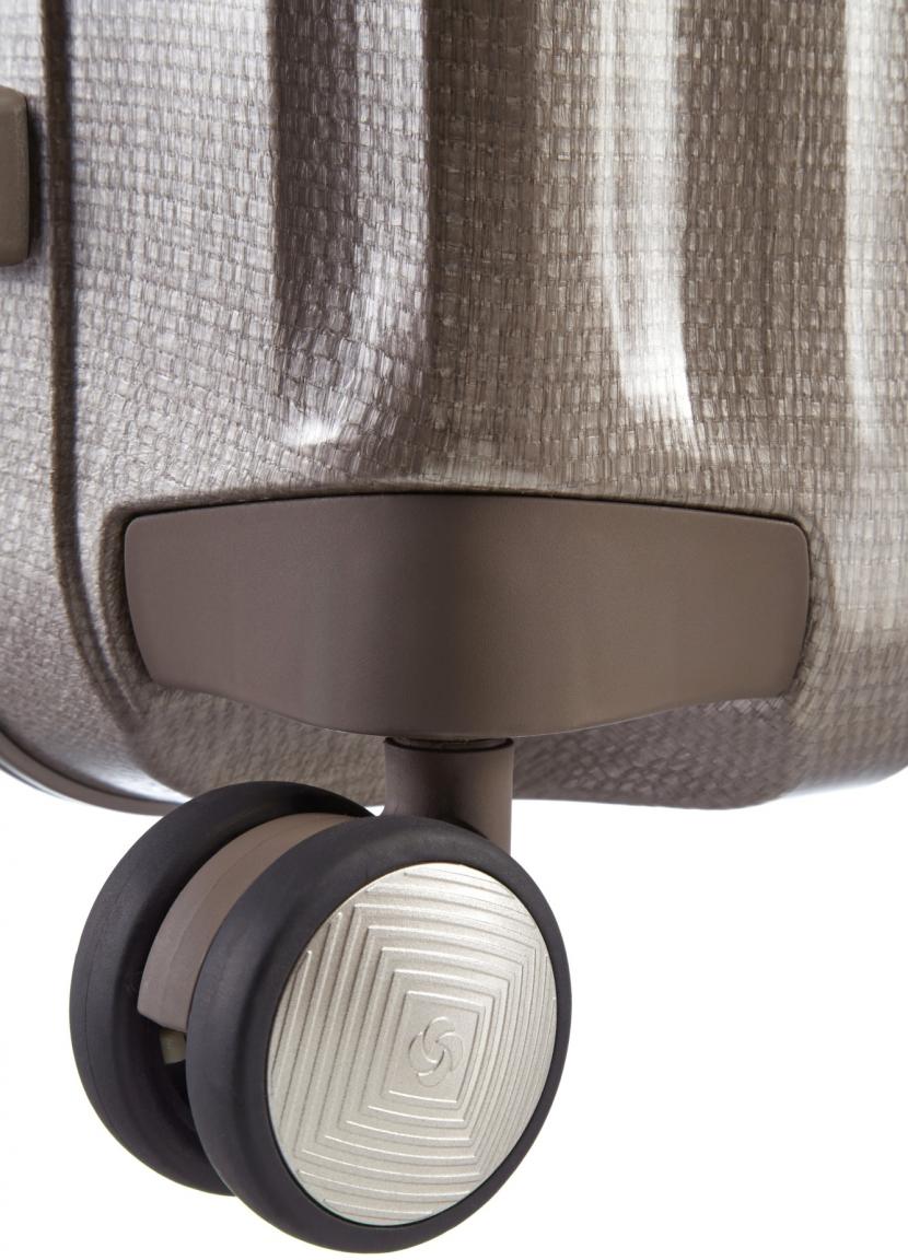 Reisekoffer Hartschale Samsonite Lite-Cube Spinner 68cm Ivory Gold 