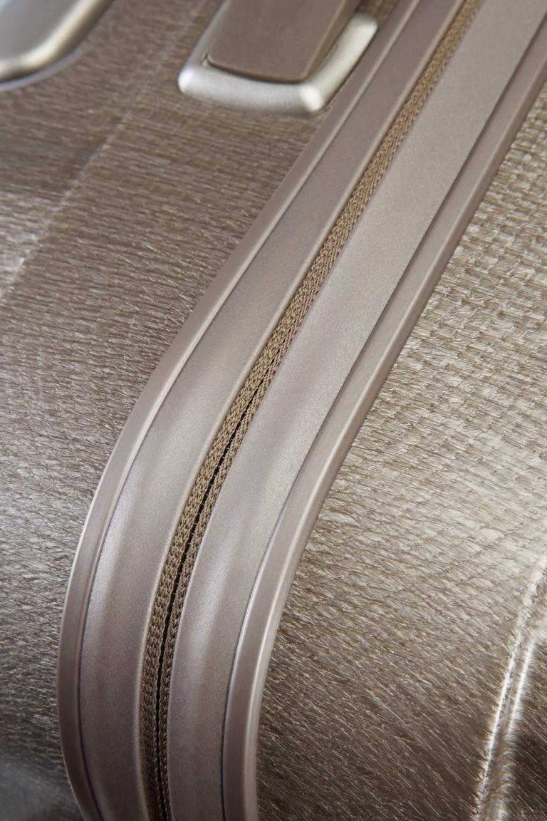 Reisekoffer Hartschale Samsonite Lite-Cube Spinner 68cm Ivory Gold 