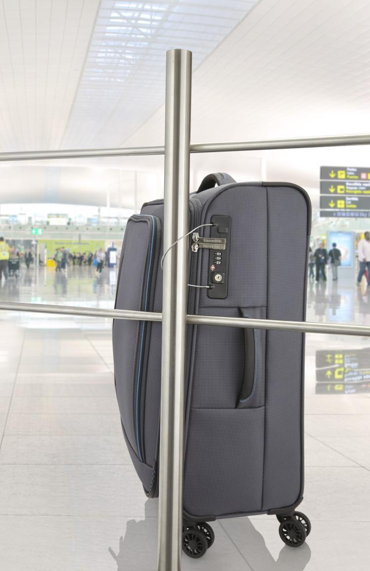 Reisekoffer L 77cm Travelite CrossLITE anthrazit dunkelgrau blau