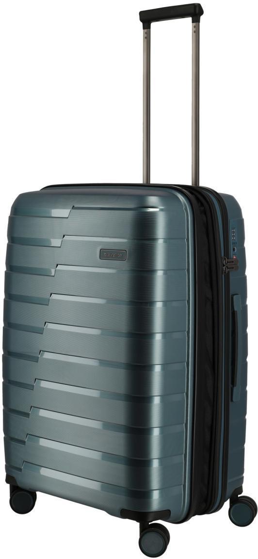 Reisekoffer Travelite Air Base Trolley M 67cm blau metallic erweiterbar