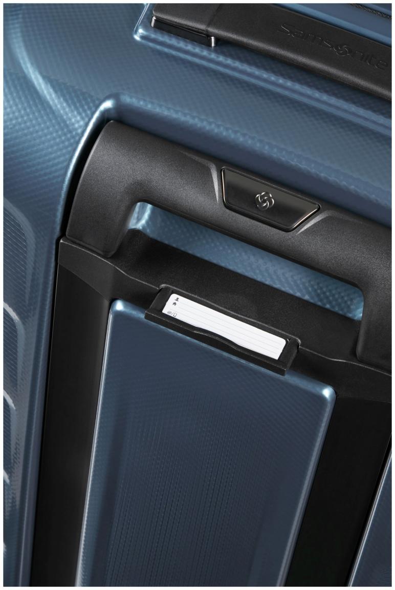 Reisekoffer dunkelblau Samonite Attrix Spinner M 67cm Steel Blue