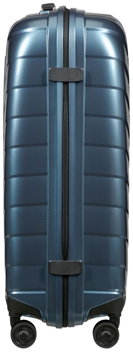 Reisekoffer dunkelblau Samonite Attrix Spinner M 67cm Steel Blue