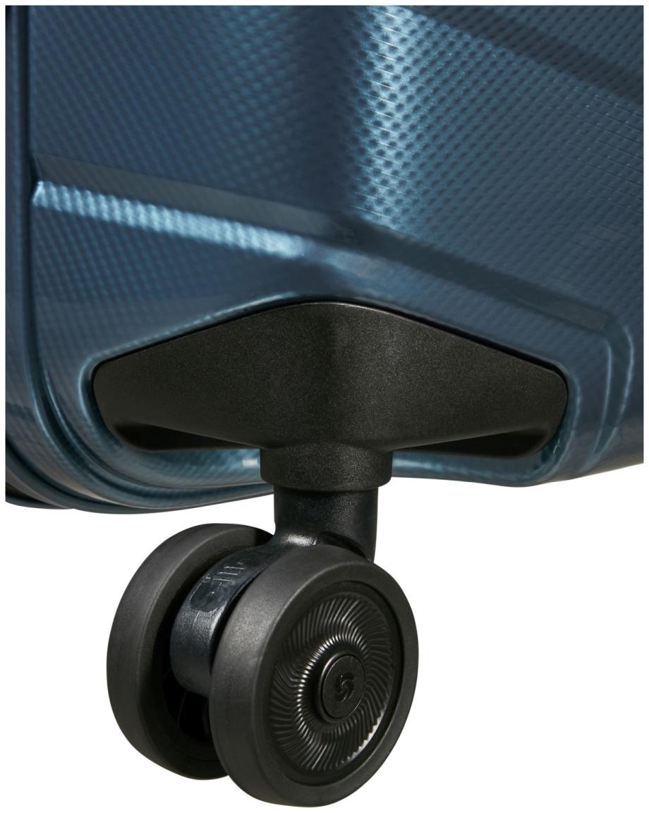 Reisekoffer dunkelblau Samonite Attrix Spinner M 67cm Steel Blue