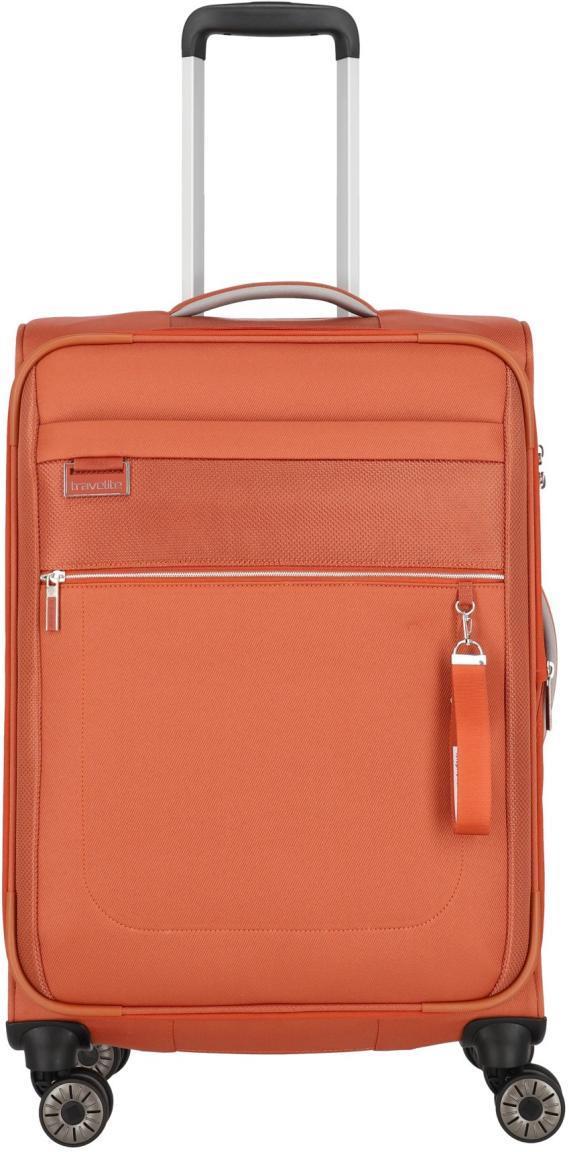 Reisekoffer erweiterbar 4w Trolley M 67cm Travelite Miigo Safran orange recycled