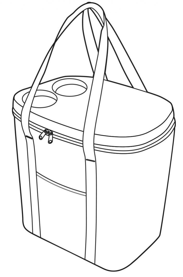 Reisenthel Coolerbag XL Isoliertasche Twist Silver grau