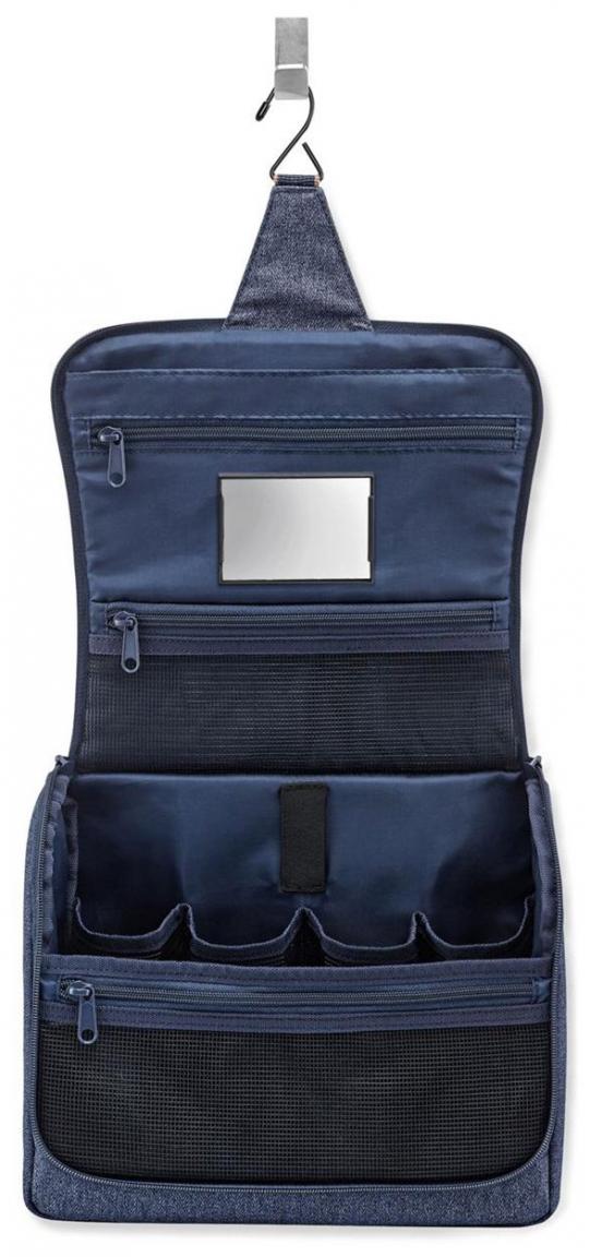 Reisenthel Kosmetiktasche Toiletbag XL Herringbone Dark Blue