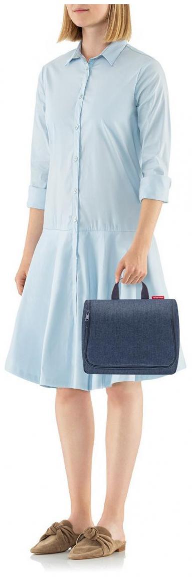 Reisenthel Kosmetiktasche Toiletbag XL Herringbone Dark Blue