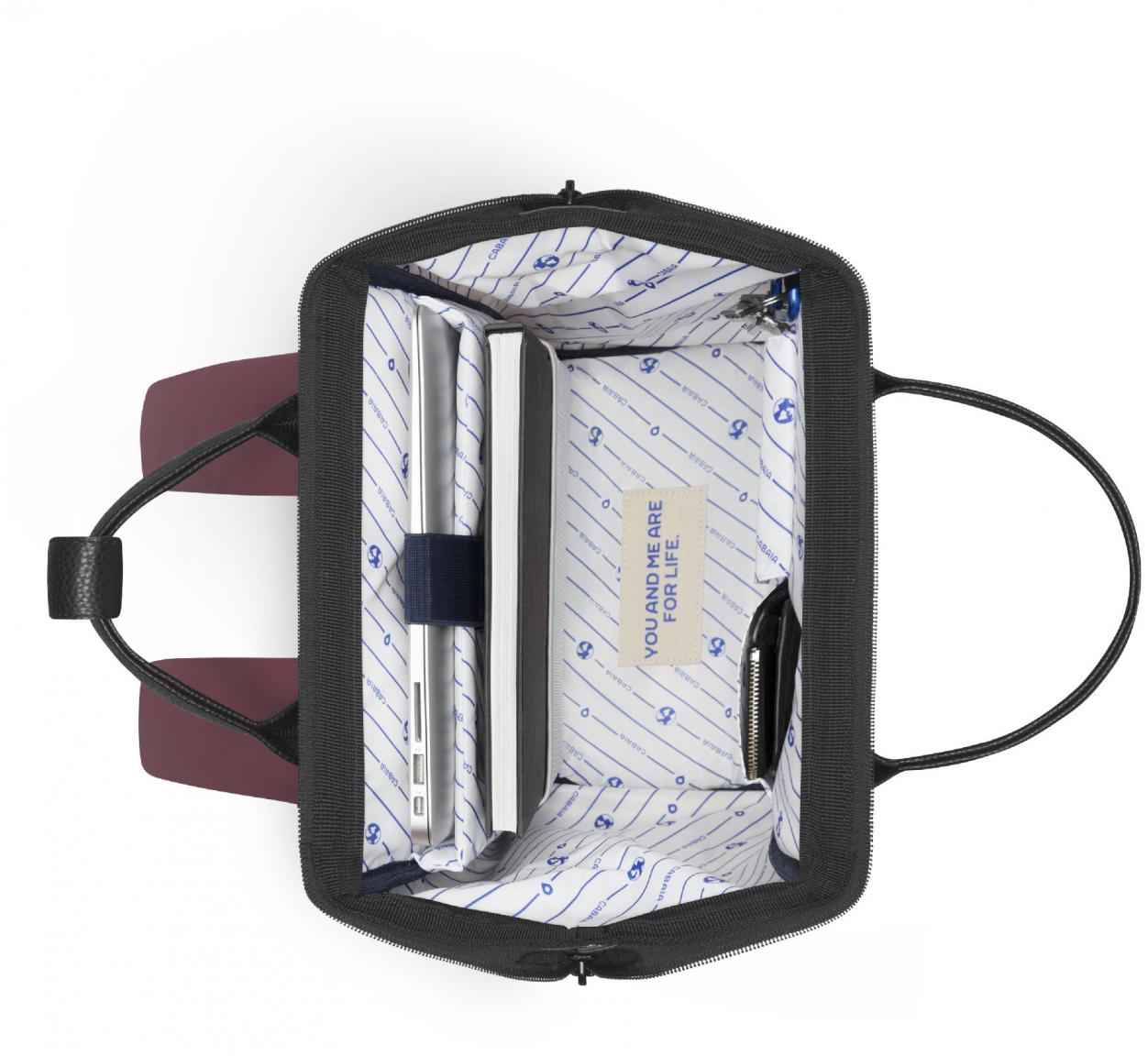 Reiserucksack Cabaia Pouch Adventurer Kassala bordeaux beschichtet Medium