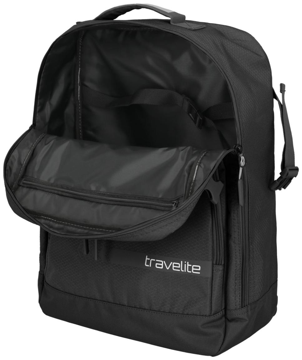 Reiserucksack schwarz Travelite Kick Off Bordgepäck