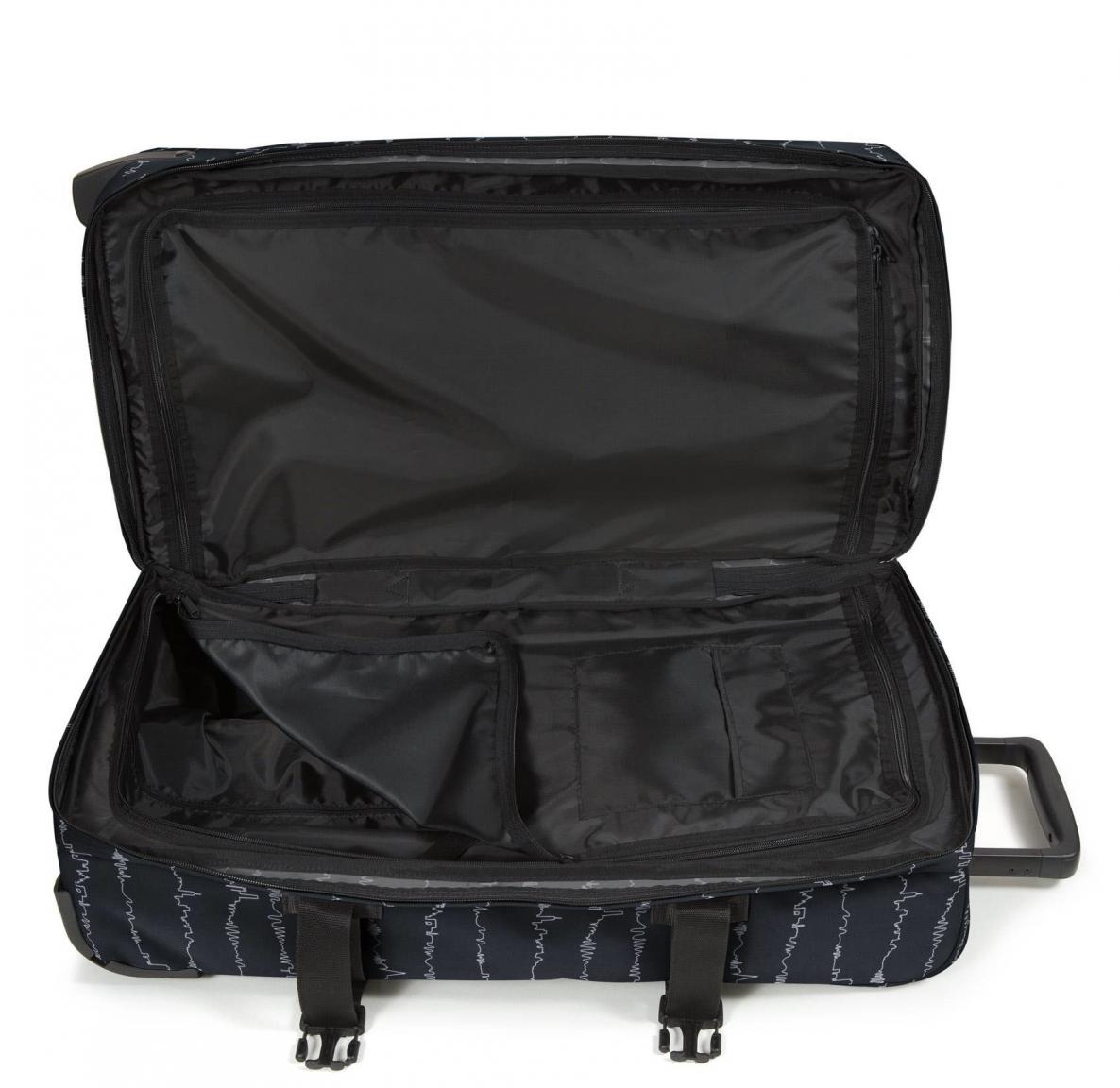 Reisetasche Eastpak Tranverz L Beat Black Skyline Wellen schwarz