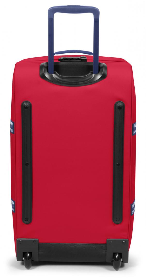 Reisetasche Eastpak Tranverz M Blakout Stop Trolley rot