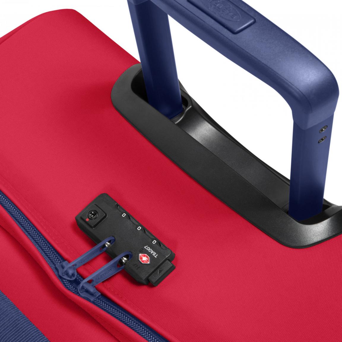 Reisetasche Eastpak Tranverz M Blakout Stop Trolley rot