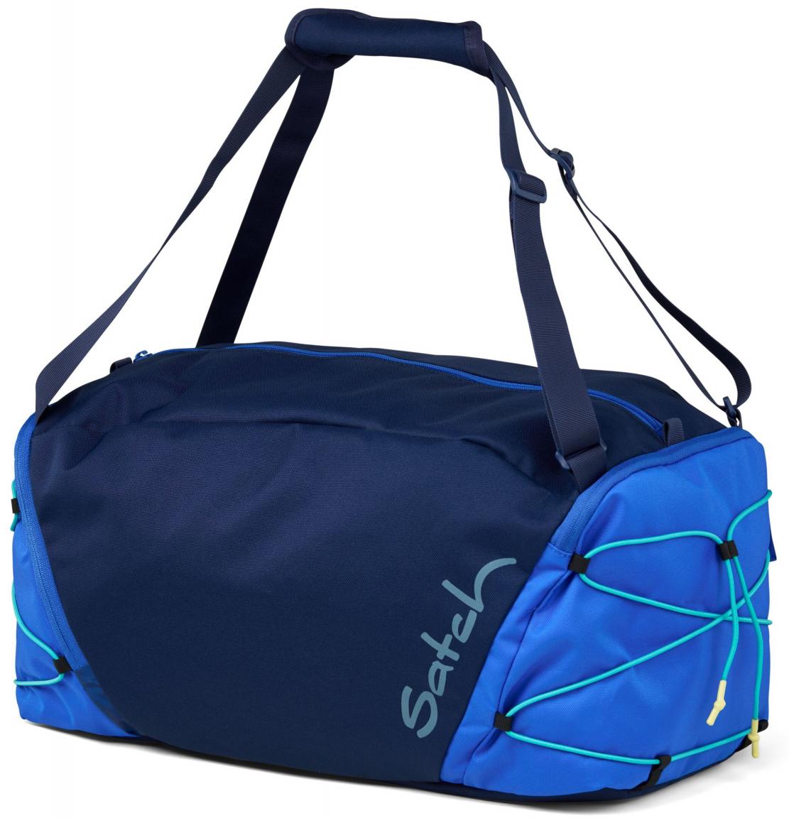 Reisetasche Satch recycelt blau Crossed Blue Nassfach 