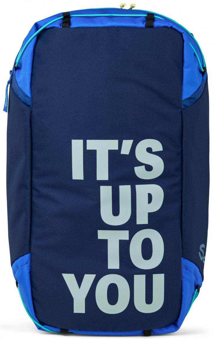 Reisetasche Satch recycelt blau Crossed Blue Nassfach 