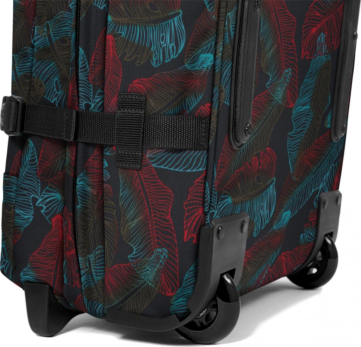Reisetasche mit Rollen Eastpak Tranverz M Brize Grade Black Blätter