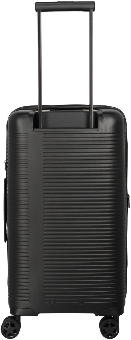 Reisetrolley 4w Trunk M 66cm erweiterbar Travelite Roomer Black schwarz