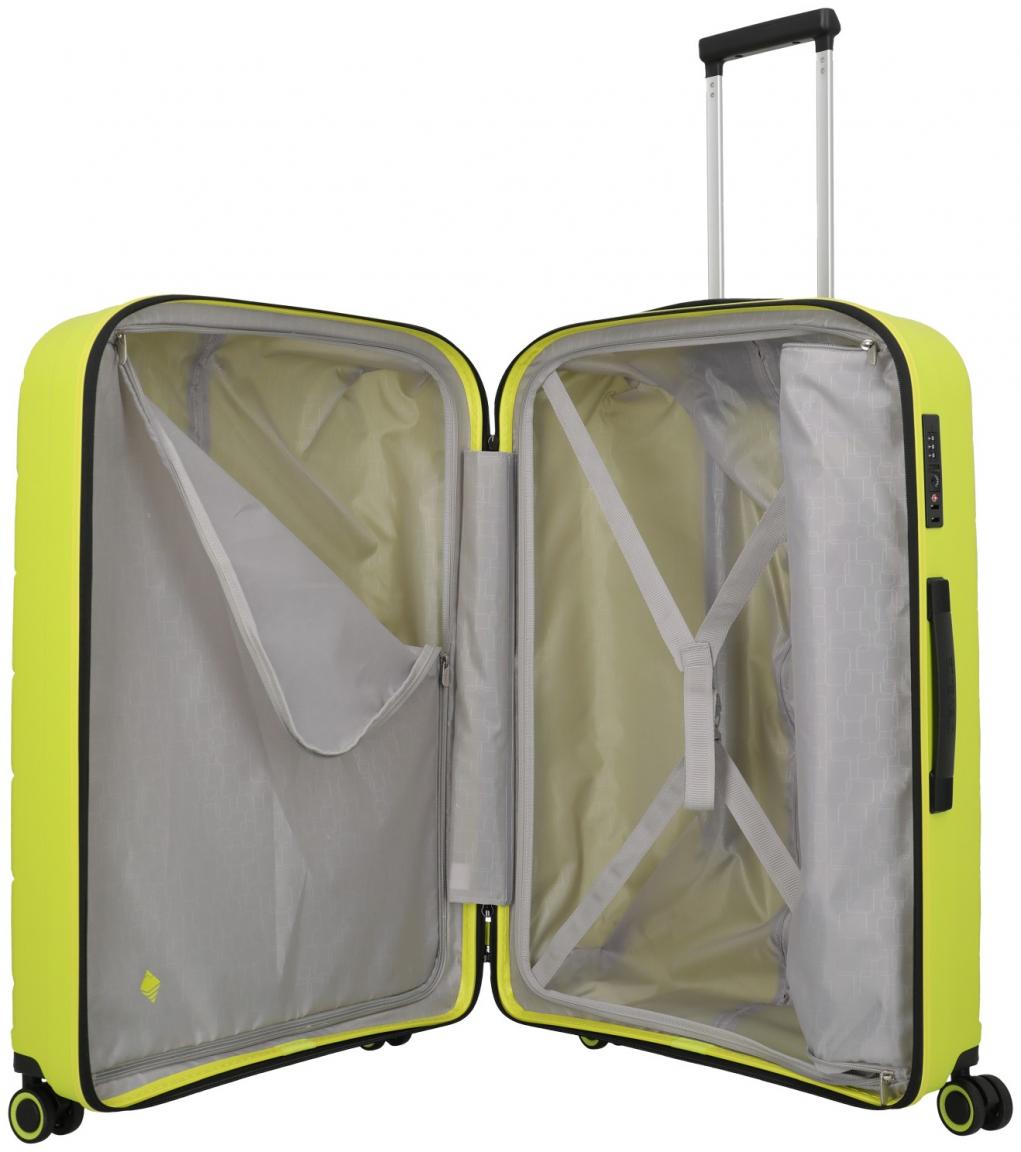 Reisetrolley Travelite Burano L 75cm Apple Green gelbgrün Hartschale