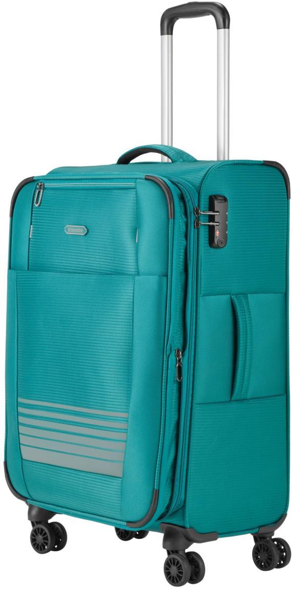 Reisetrolley petrol Travelite Seaside M 66cm TSA-Schloss erweiterbar