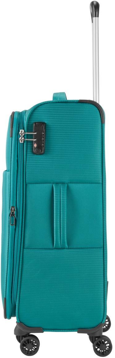 Reisetrolley petrol Travelite Seaside M 66cm TSA-Schloss erweiterbar