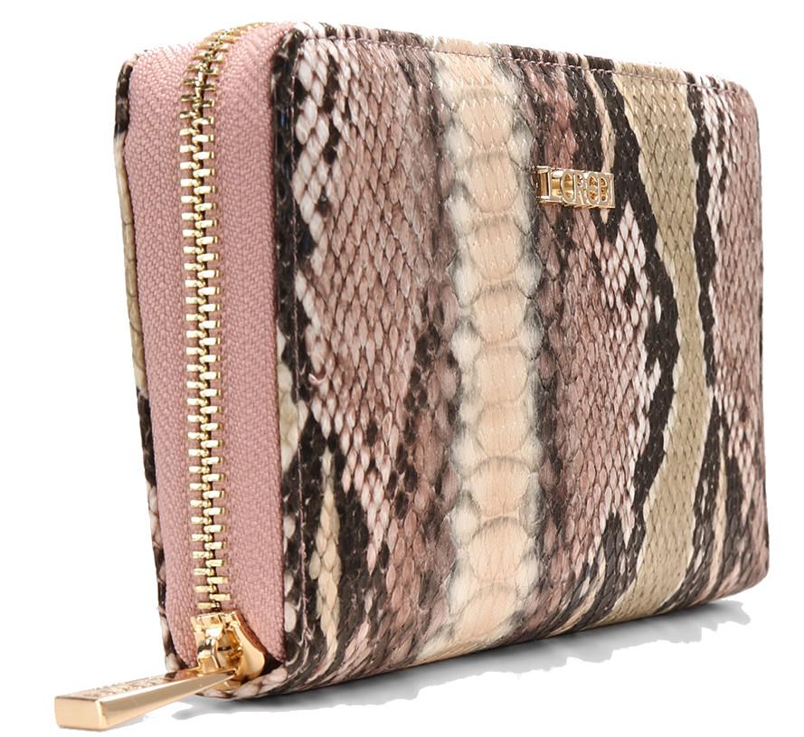 Reptiloptik L.Credi Taupe Giselle Brieftasche RFID Schutz