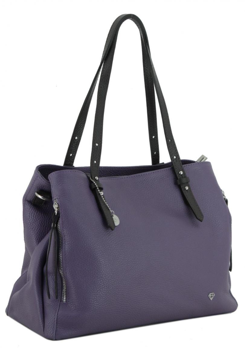 Riementasche Caleidos Lavender lila braun bürotauglich