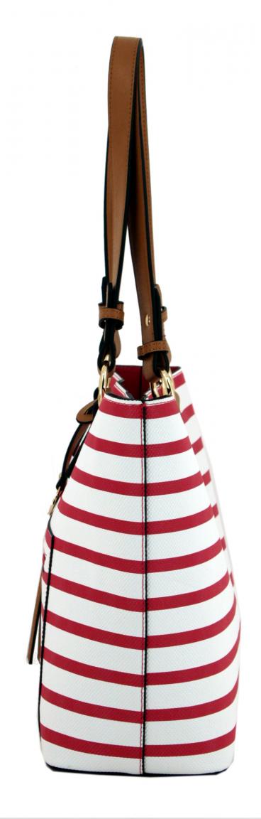 Riementasche L.Credi Collen gelb gestreift Innentasche