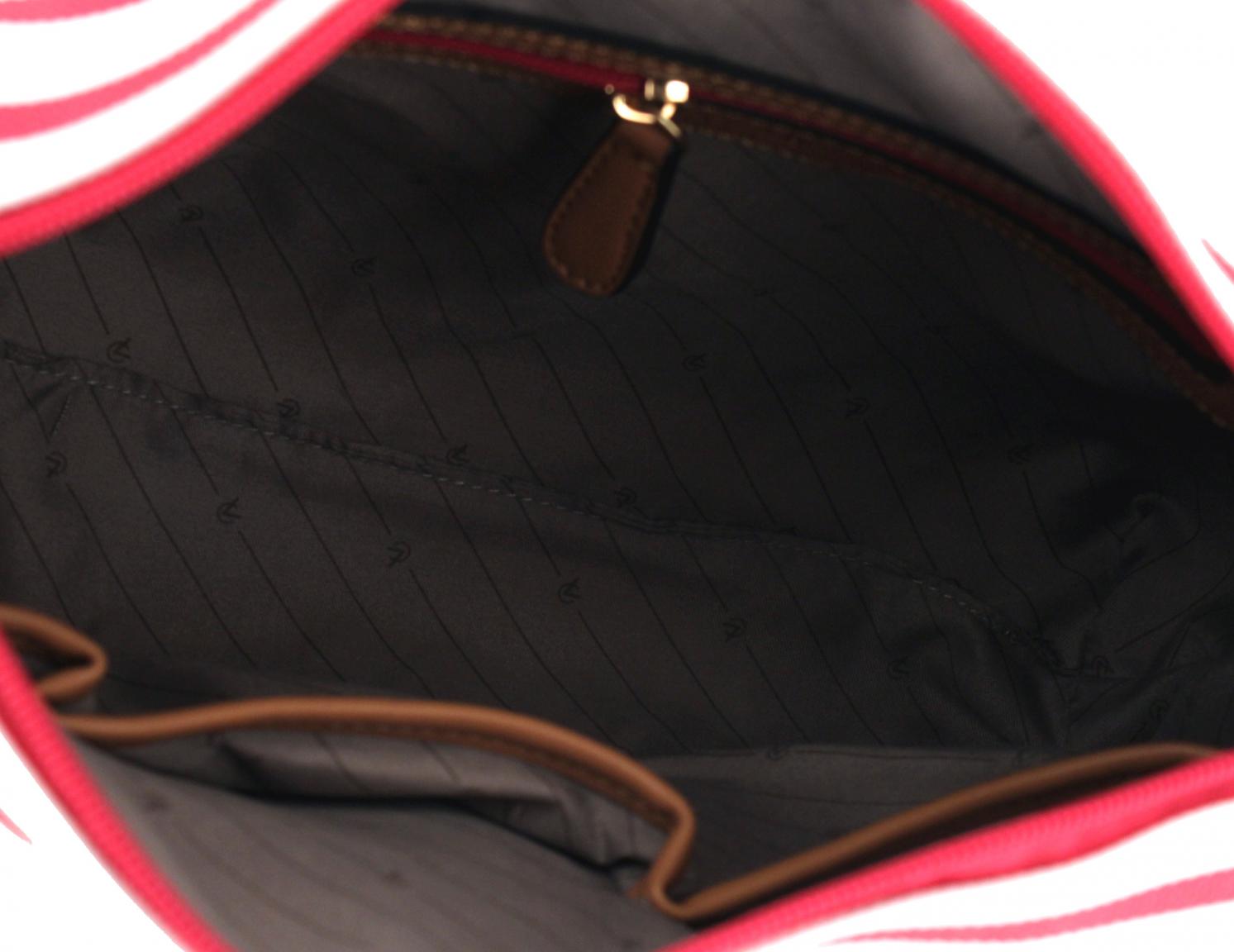 Riementasche L.Credi Collen gelb gestreift Innentasche