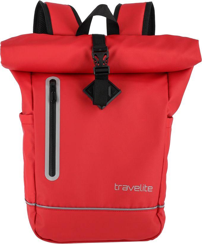 Roll-Up Rucksack Travelite Basics Planenmaterial rot