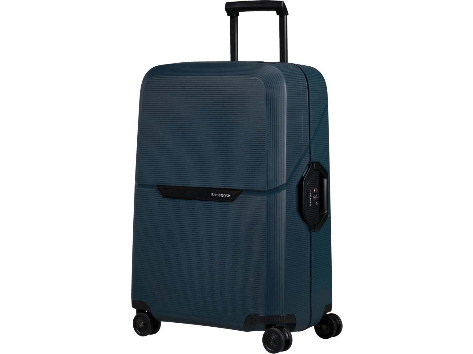 Rollenkoffer Hartschale Samsonite Magnum Eco Spinner M 69cm Midnight Blue