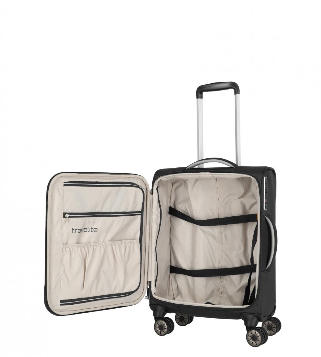 Rollenkoffer Travelite Miigo Nachtschwarz dreiteiliges Set S M L