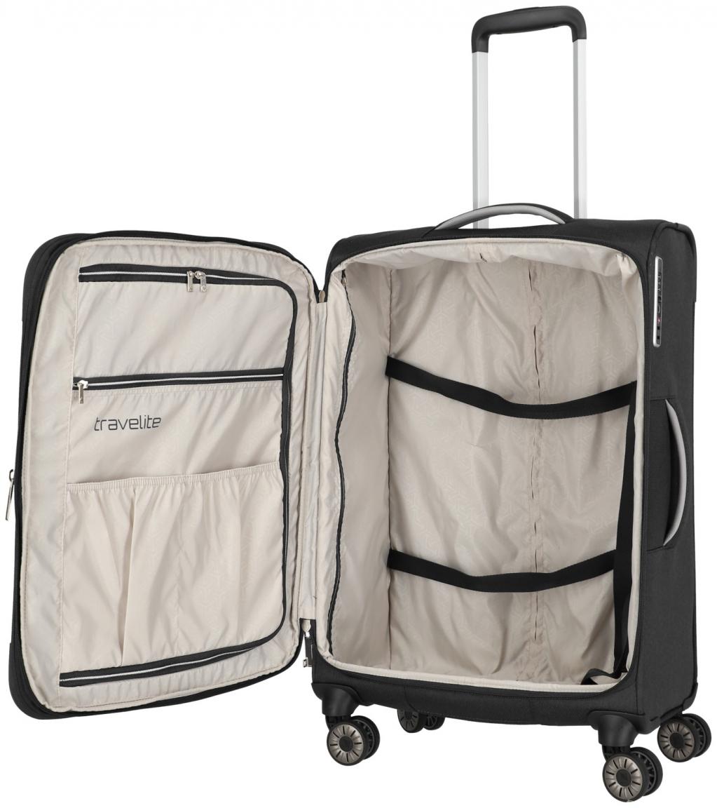 Rollenkoffer Travelite Miigo Nachtschwarz dreiteiliges Set S M L