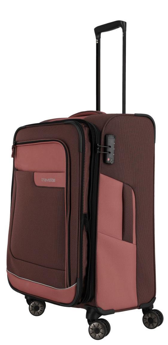 Rollenkoffer erweiterbar Travelite Viia Frühlingsrose M 67cm