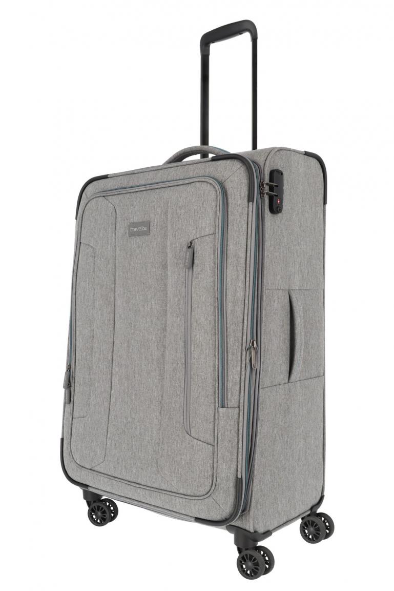 Rollenkoffer mit Dehnfalte Travelite Boja Anthrazit M 67cm