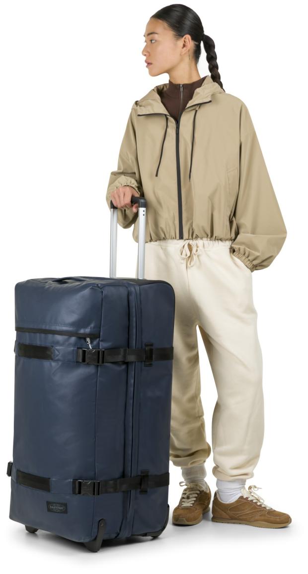 Rollenreisetasche L 79cm dunkelblau Eastpak Transitr Tarp Navy beschichtet