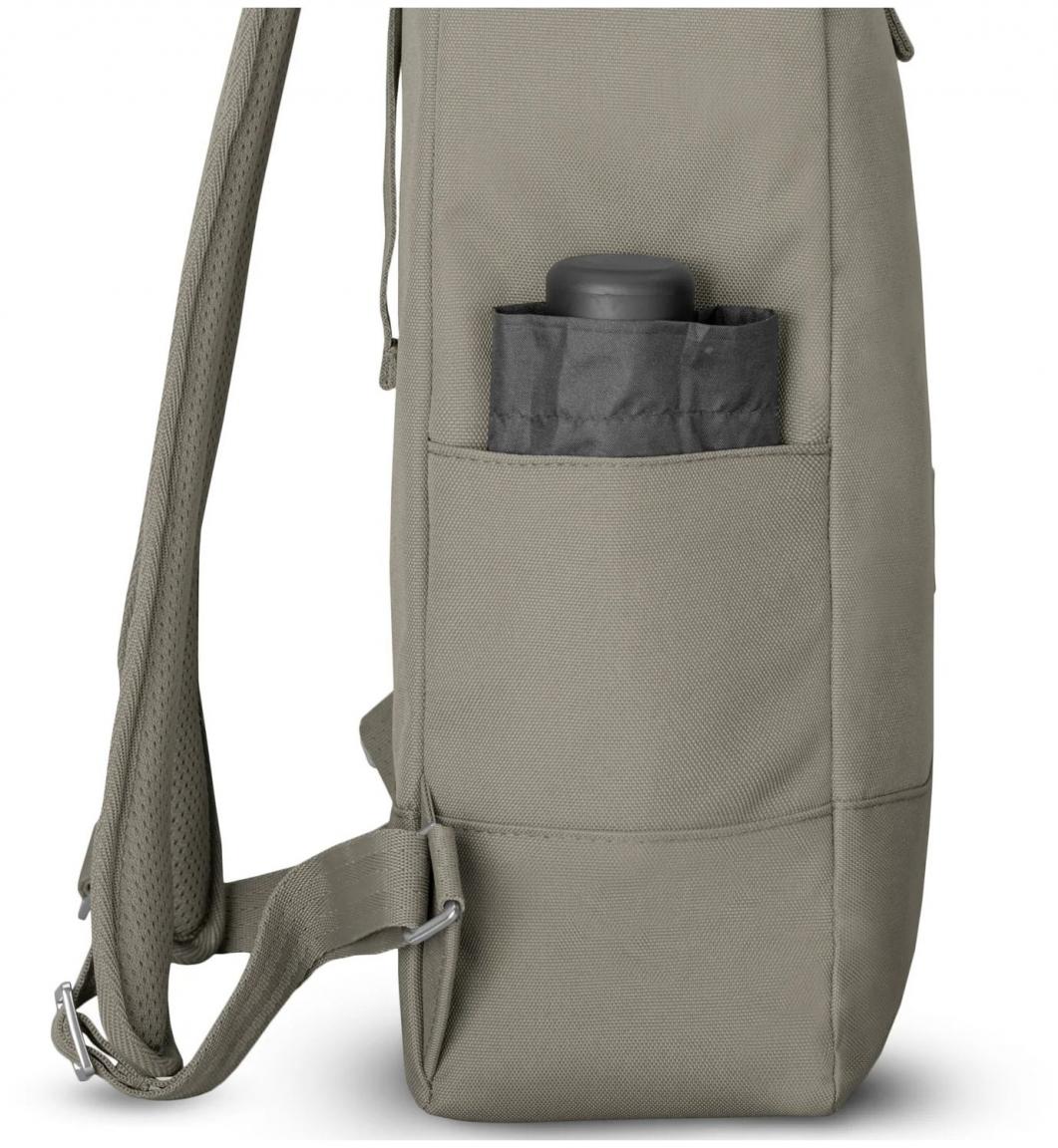 Rolltop Rucksack Robin Medium Johnny Urban wasserabweisend Desert Grey Grau