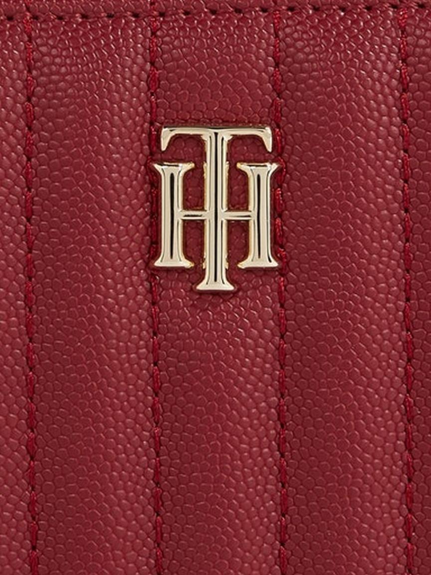 Rouge Portmonee Damen Tommy Hilfiger Timeless Steppung Dunkelrot