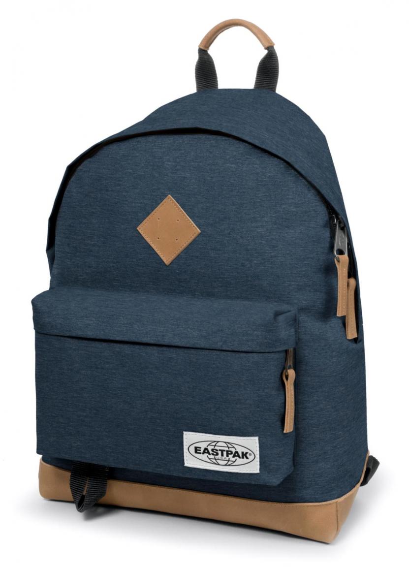 Rucksack Eastpak Wyoming Rucksack mit Lederboden Into Navy Yarn Bags