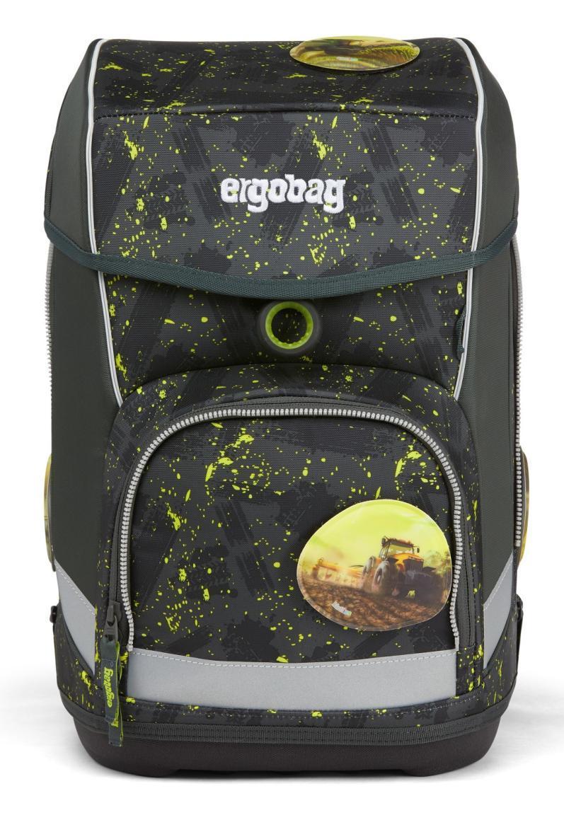 Rucksack Grundschule ergobag cubo MähdreschBär Landwirtschft grün gelb