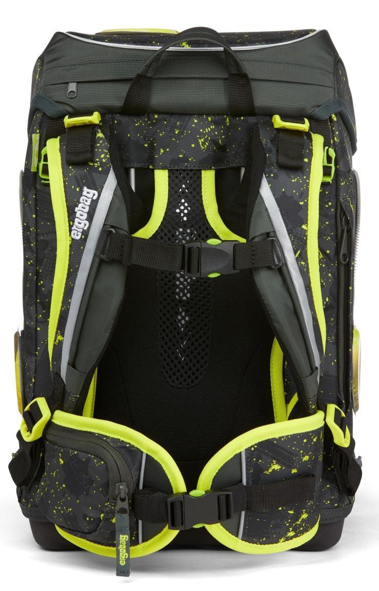 Rucksack Grundschule ergobag cubo MähdreschBär Landwirtschft grün gelb