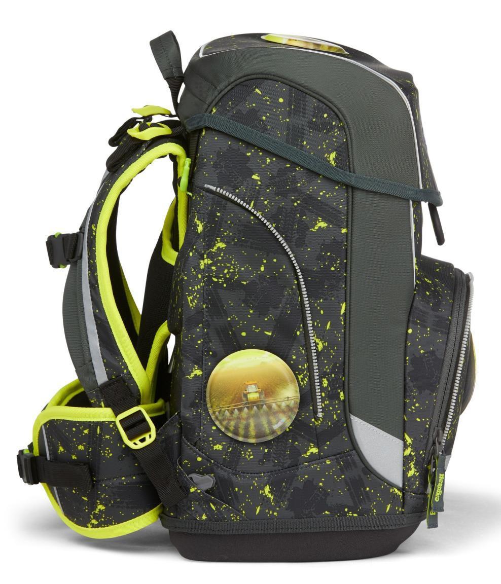 Rucksack Grundschule ergobag cubo MähdreschBär Landwirtschft grün gelb