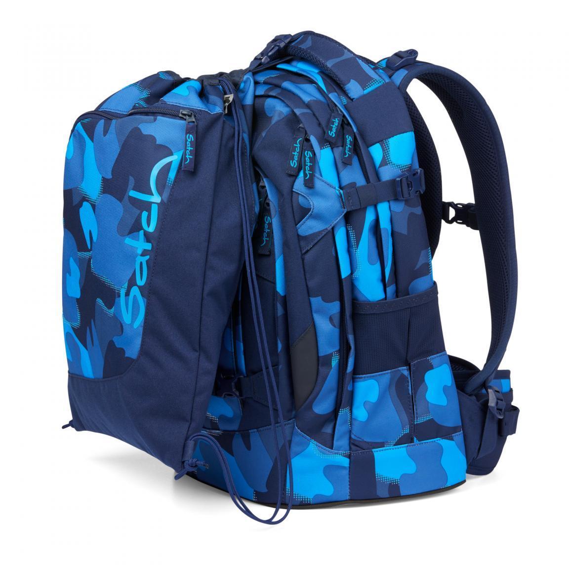 Rucksack Satch Gymbag Troublemaker blau Camouflage