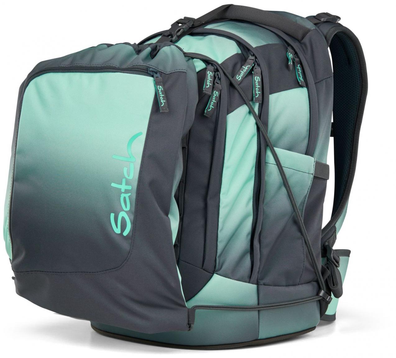 Rucksack Satch Pack Farbverlauf dunkelgrau Gradient Mint ergonomisch
