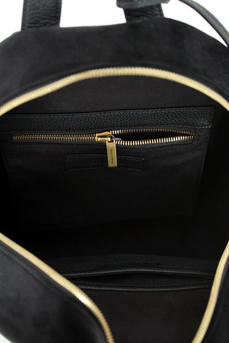 Rucksack aus Samt Marc OPolo Lucia Black schwarz Anhänger