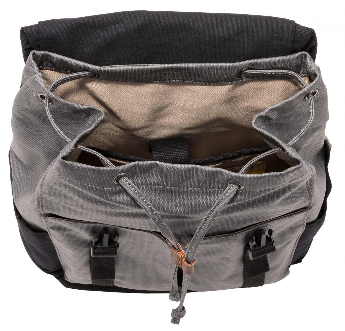 Rucksack mit Laptopfach camel active grau schwarz Zugband