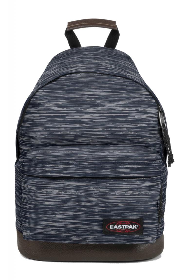 Rucksack mit Lederboden Eastpak Wyoming Knit Grey Streifen