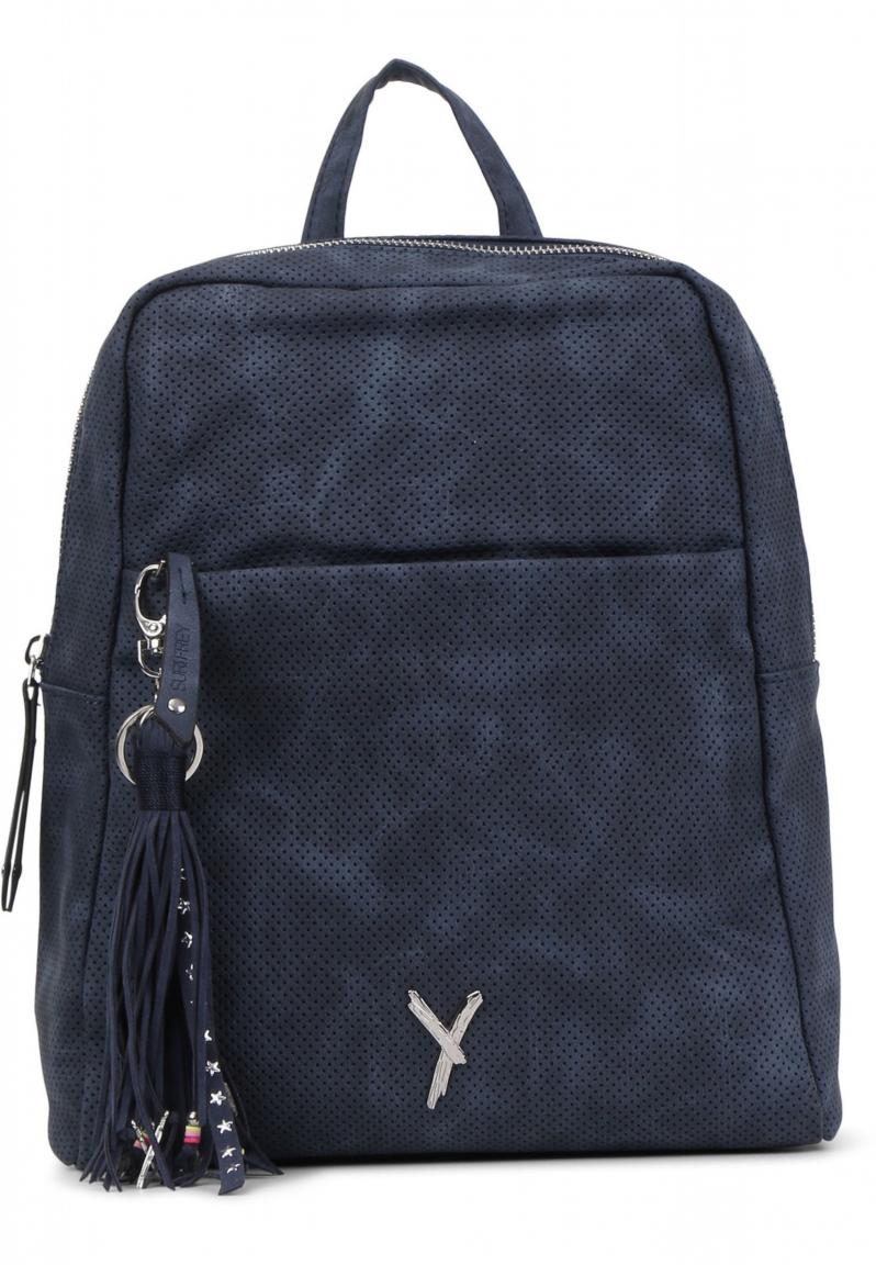 Rucksack mit Lochmuster Suri Frey Romy Basic dunkelblau