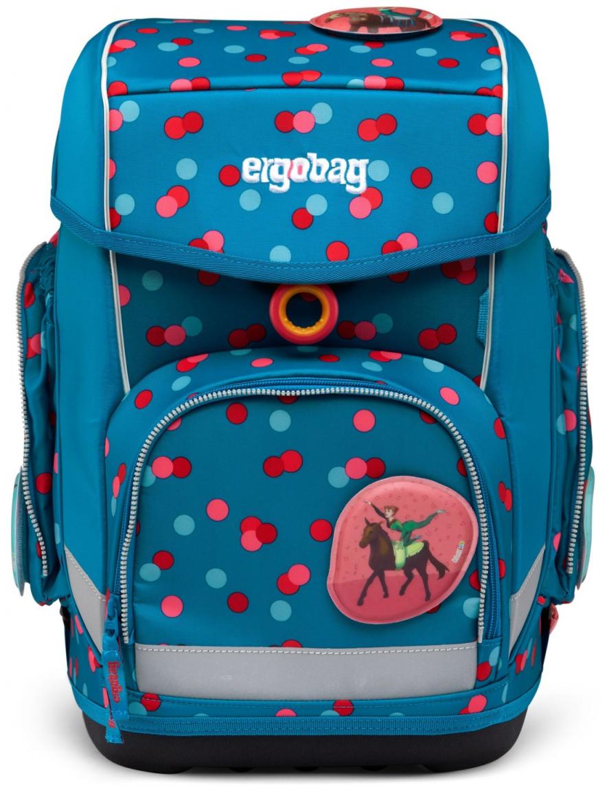 Rucksackset Grundschule Ergobag Cubo VoltiBär blau Punkteprint